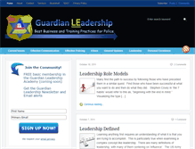 Tablet Screenshot of guardianleadership.com